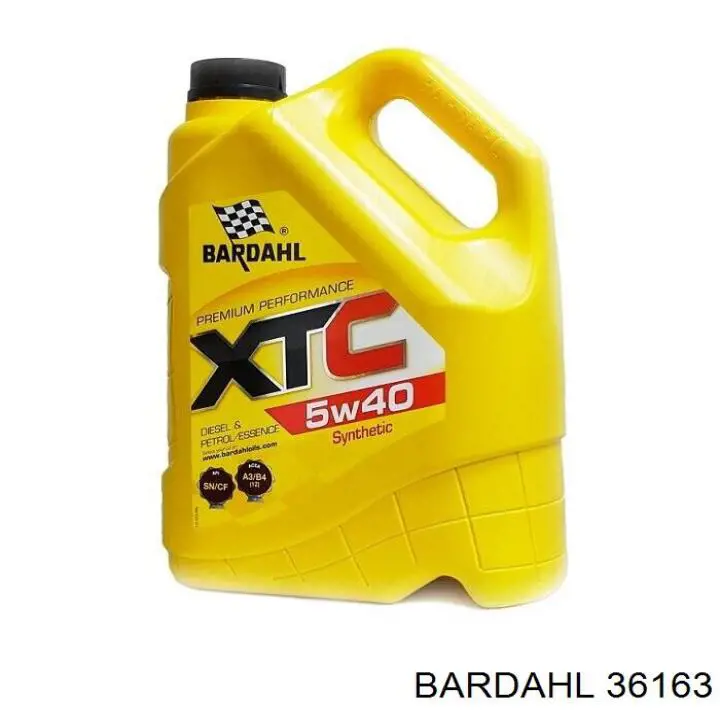 Моторное масло Bardahl XTC 5W-40 Синтетическое 5л (36163)