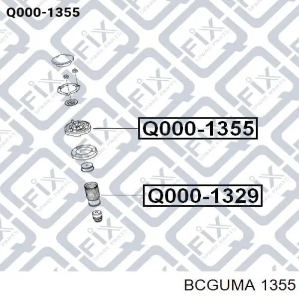 Втулка переднего стабилизатора 1355 Bcguma