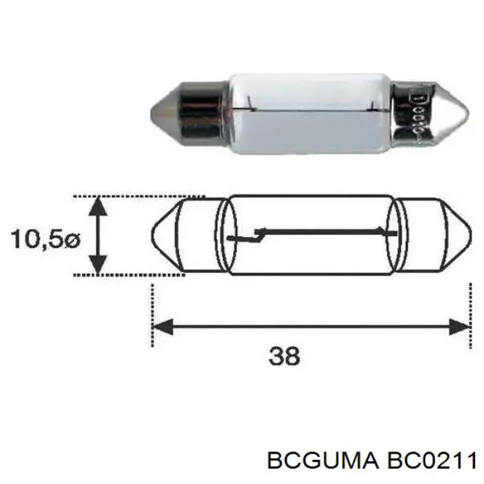 BC0211 Bcguma Втулка переднего стабилизатора