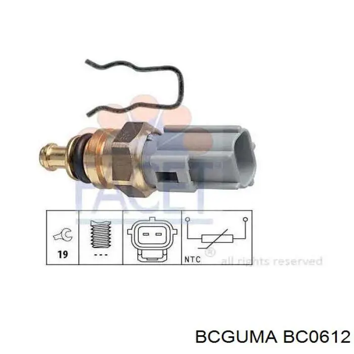 BC0612 Bcguma сайлентблок задней рессоры передний