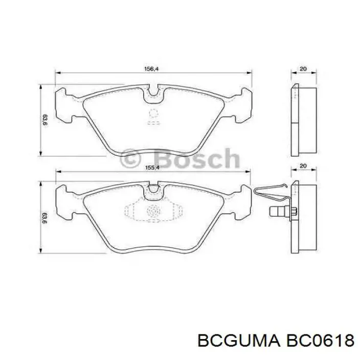 BC0618 Bcguma Сайлентблок нижнего переднего рычага