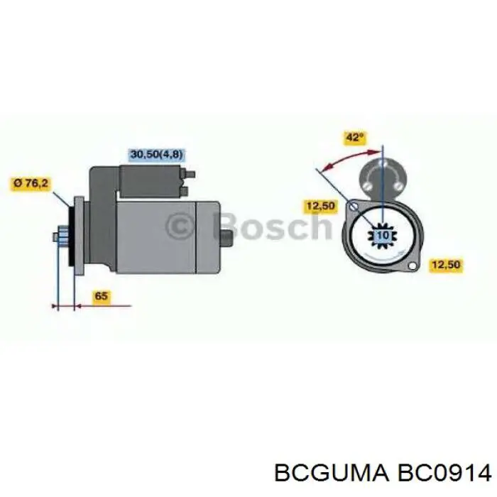Втулка переднего стабилизатора Bcguma BC0914 цена, от 3.21 USD
