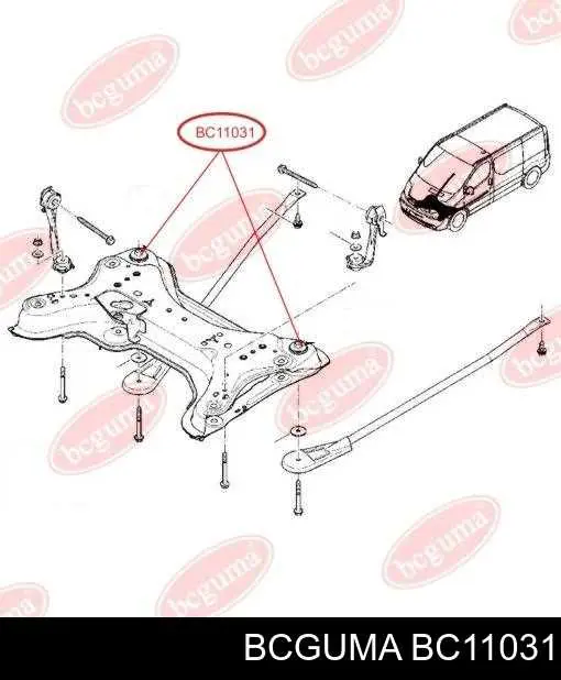 Сайлентблок BC11031 Bcguma