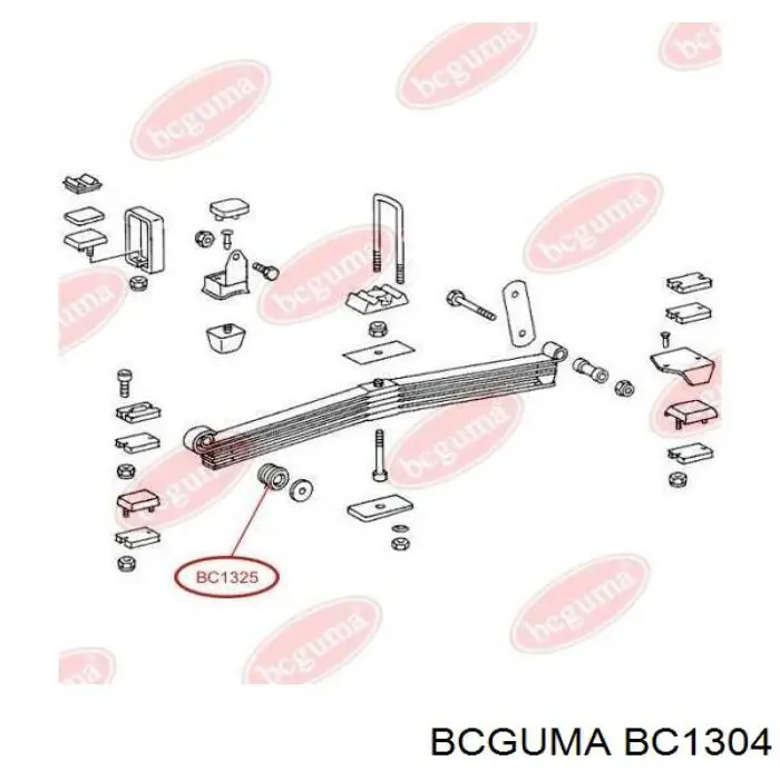 Сайлентблок амортизатора заднего Bcguma BC1304 цена, от 0.60 USD