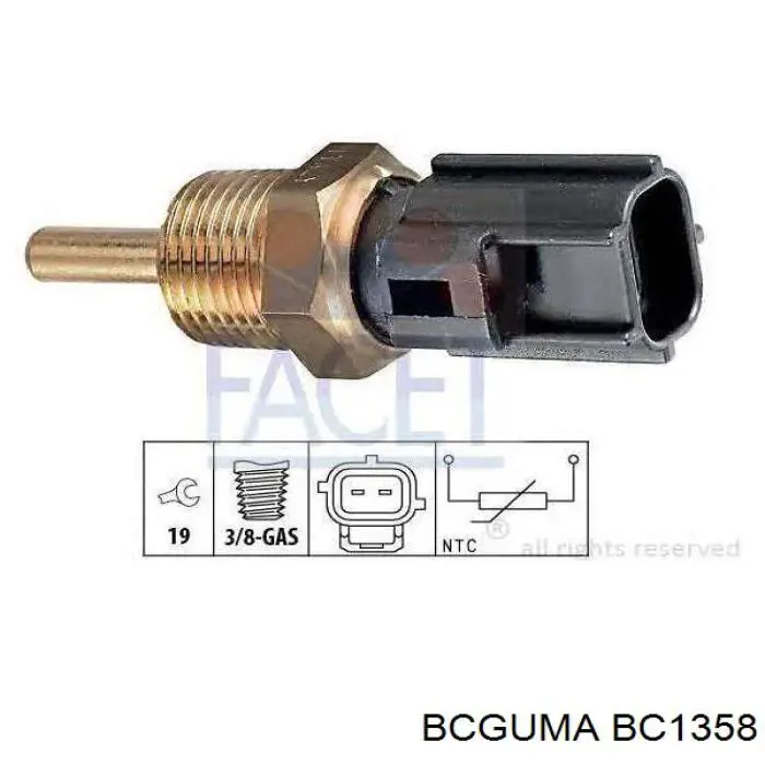 BC1358 Bcguma Разрезная втулка стабилизатора