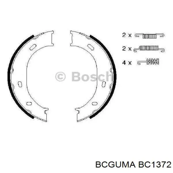 Пыльник направляющей суппорта тормозного переднего BC1372 Bcguma
