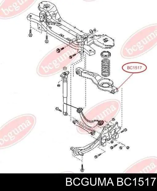 Сайлентблок заднего нижнего рычага BC1517 Bcguma