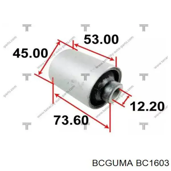 Купить BC1603 Bcguma Сайлентблок нижний передней подвески