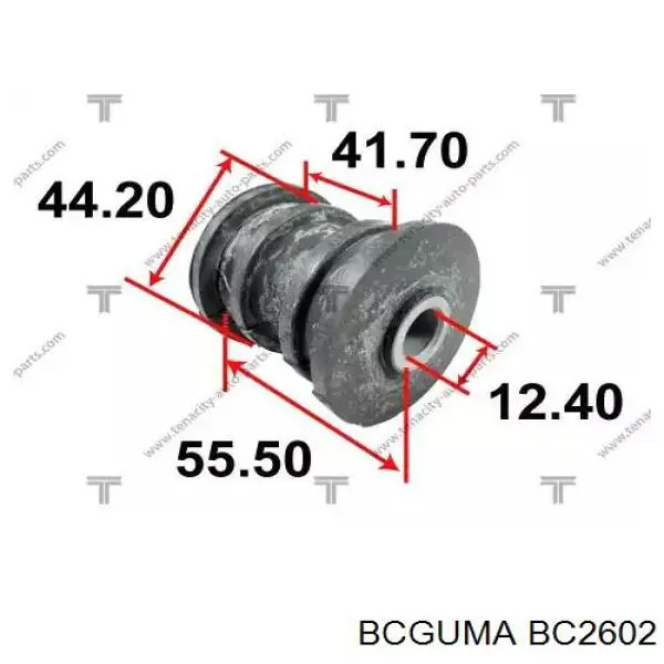Сайлентблок заднего продольного рычага задний BC2602 Bcguma