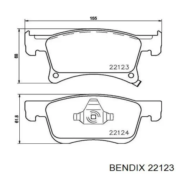 Ремкомплект главного тормозного цилиндра BENDIX 22123
