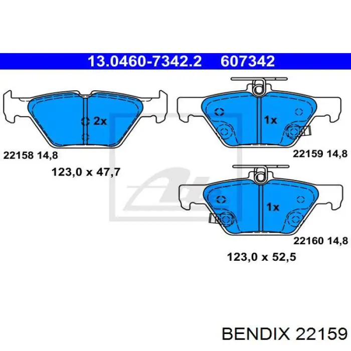 Ремкомплект главного тормозного цилиндра BENDIX 22159