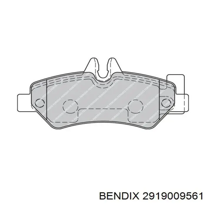 Колодки дисковые  Jurid/Bendix 2919009561 цена, от 37.85 USD