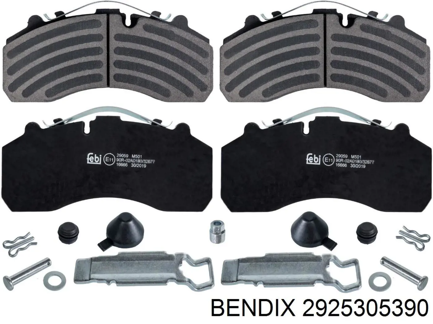 Купить 2925305390 Jurid/Bendix Колодки тормозные