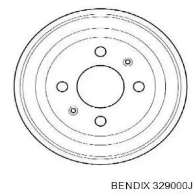 Тормозной барабан 329000J Jurid/Bendix