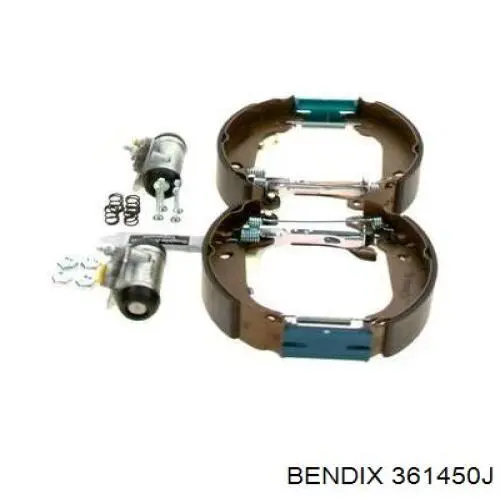 Задние барабанные колодки 361450J Jurid/Bendix