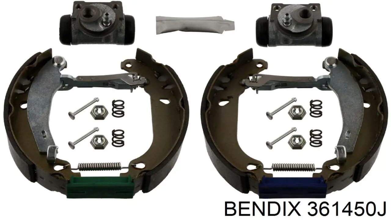 Купить 361450J Jurid/Bendix Задние барабанные тормозные колодки