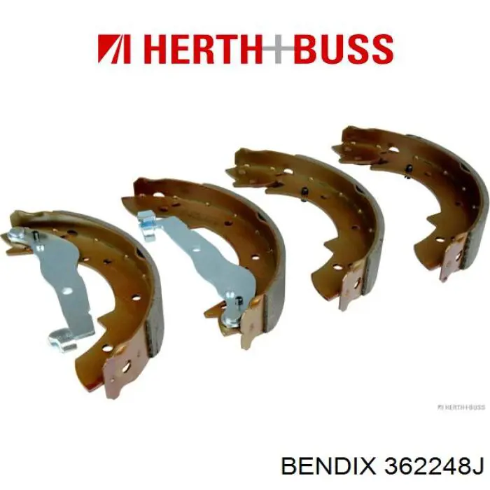 Барабанные колодки Jurid/Bendix 362248J