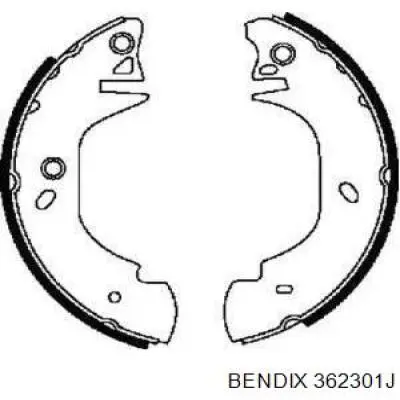 Задние барабанные колодки 362301J Jurid/Bendix