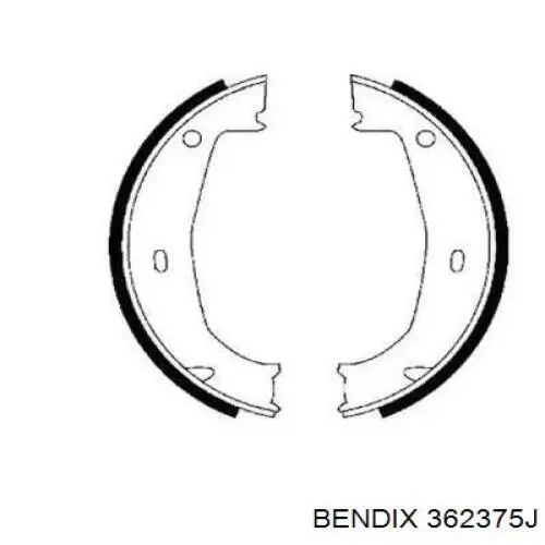 Колодки ручника 362375J Jurid/Bendix