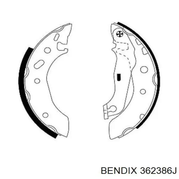 Тормоза рабочие задние ножные и тормозные барабаны Jurid/Bendix 362386J цена, от 14.57 USD