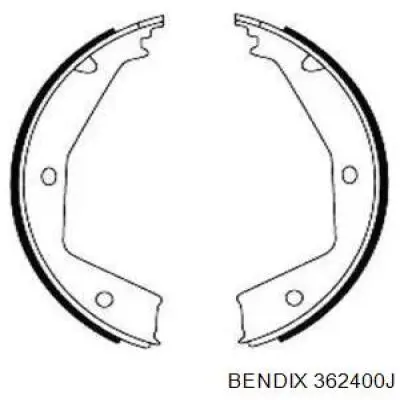 Колодки ручника 362400J Jurid/Bendix