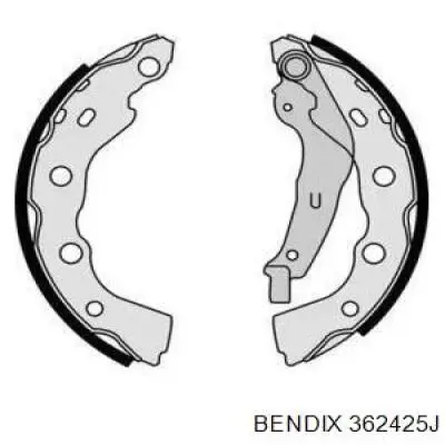 Задние барабанные колодки 362425J Jurid/Bendix