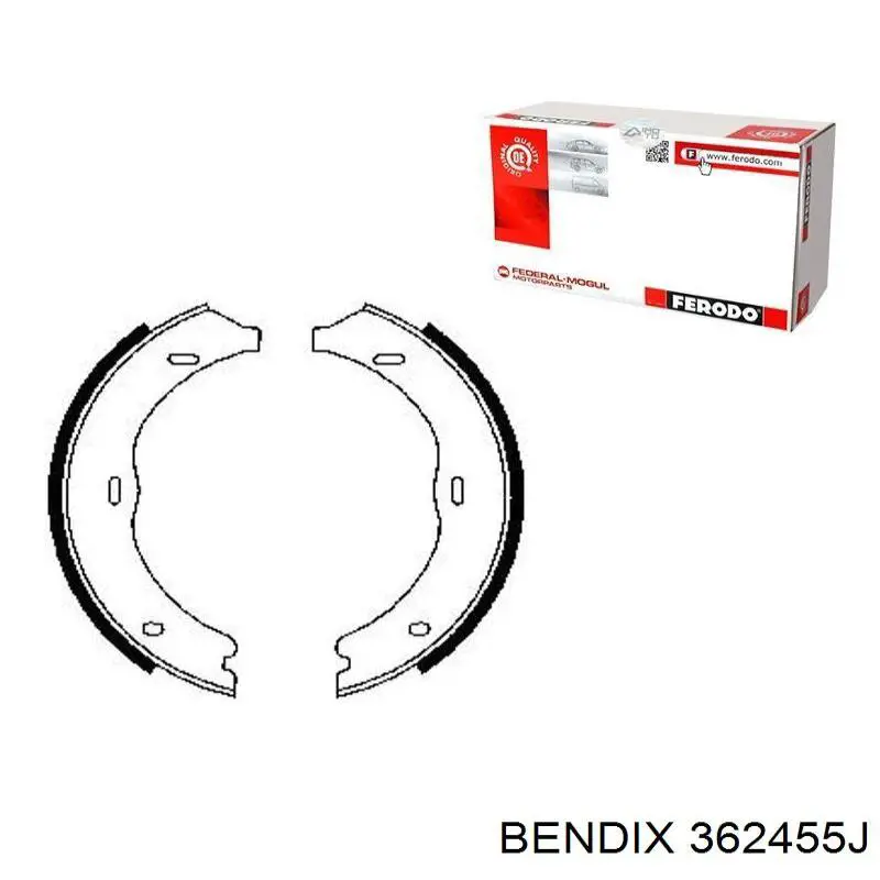 362455J Jurid/Bendix Тормозные колодки ручника