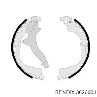 Задние барабанные колодки 362600J Jurid/Bendix