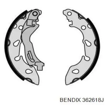 Задние барабанные колодки 362618J Jurid/Bendix