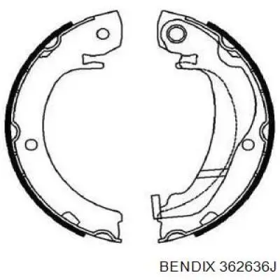 Колодки ручника 362636J Jurid/Bendix