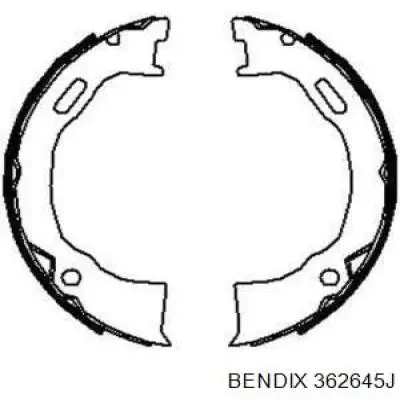 Колодки ручника 362645J Jurid/Bendix