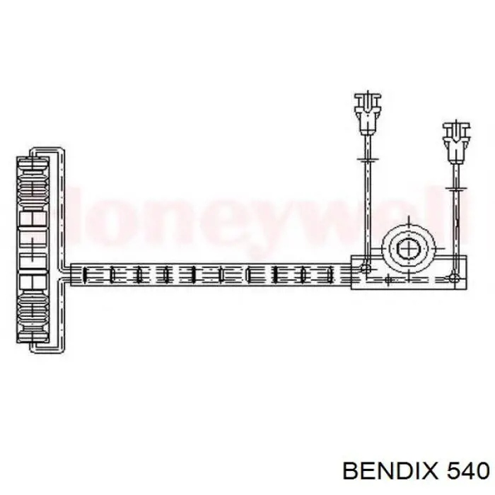 540 Jurid/Bendix задние тормозные колодки