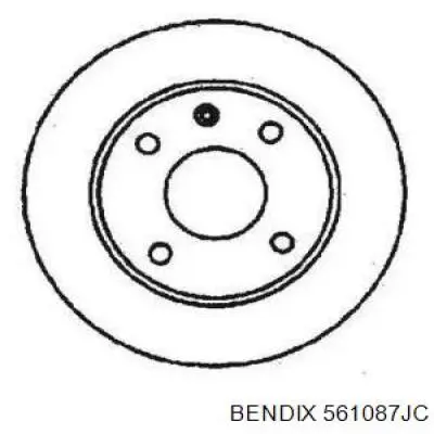 561087JC Jurid/Bendix диск тормозной передний
