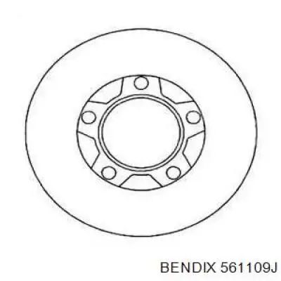 561109J Jurid/Bendix передние тормозные диски
