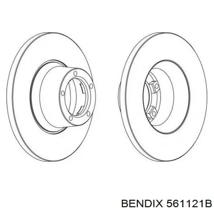 Купить 561121B Jurid/Bendix Ротор тормозной
