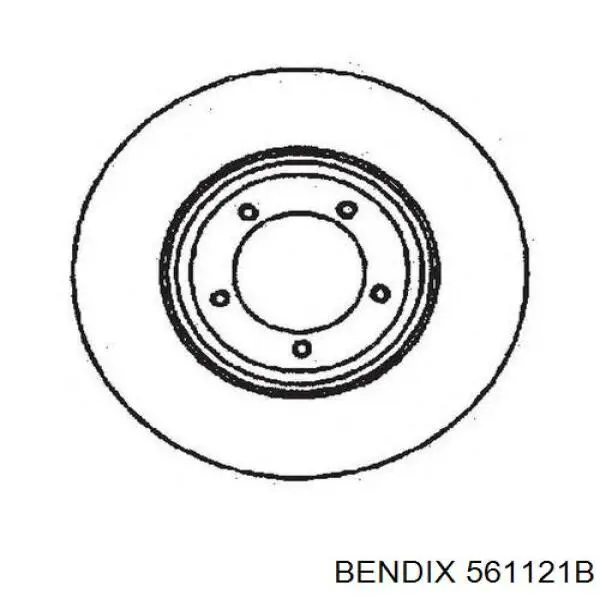 Передние тормозные диски 561121B Jurid/Bendix