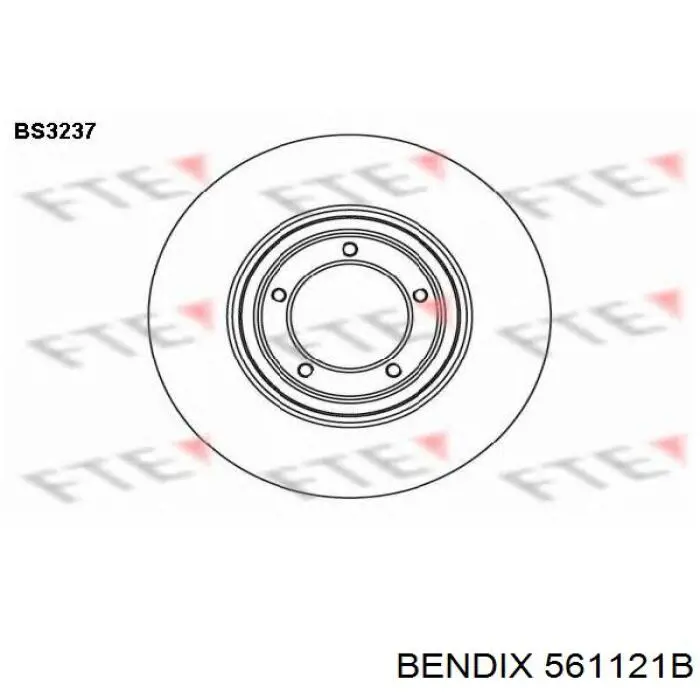 Тормоз дисковый передний Jurid/Bendix 561121B цена, от 31.43 USD