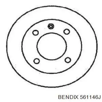 Передние тормозные диски 561146J Jurid/Bendix