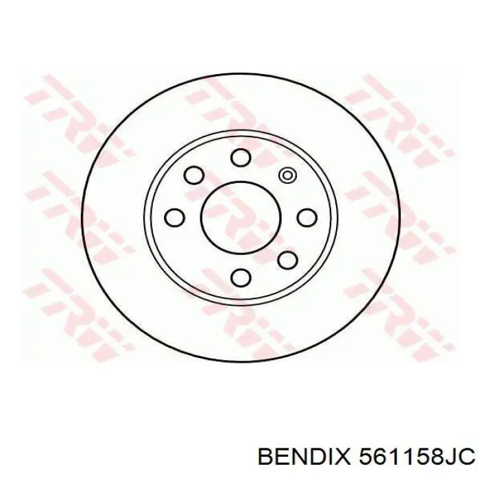 Диск гальмівний передній 561158JC Jurid/Bendix