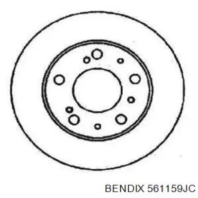 561159JC Jurid/Bendix диск тормозной передний