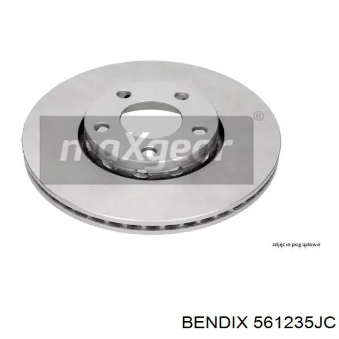 Передний тормозной диск Jurid/Bendix 561235JC