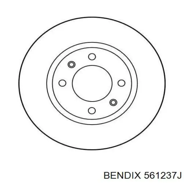 Тормоз дисковый передний Jurid/Bendix 561237J цена, от 20.45 USD