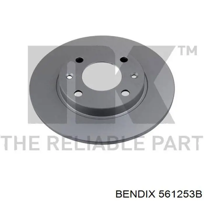 Передние тормозные диски 561253B Jurid/Bendix