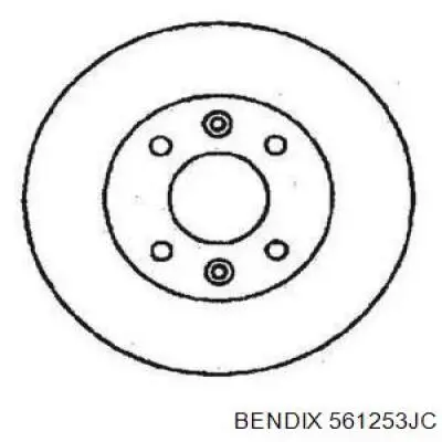 561253JC Jurid/Bendix диск тормозной передний