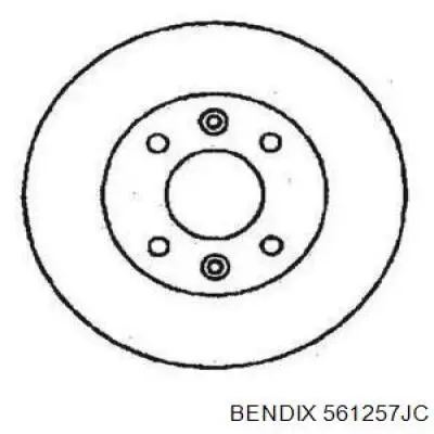 Передние тормозные диски 561257JC Jurid/Bendix