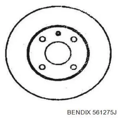 Передние тормозные диски 561275J Jurid/Bendix