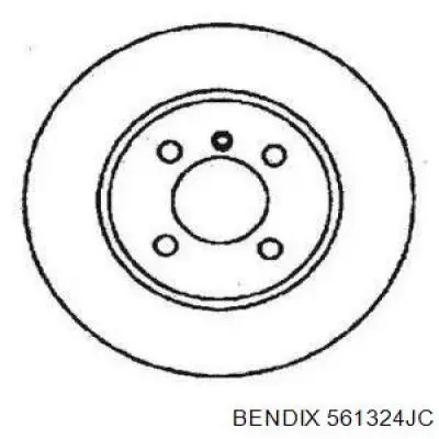 561324JC Jurid/Bendix диск тормозной передний