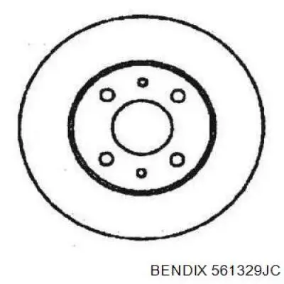 561329JC Jurid/Bendix диск тормозной задний