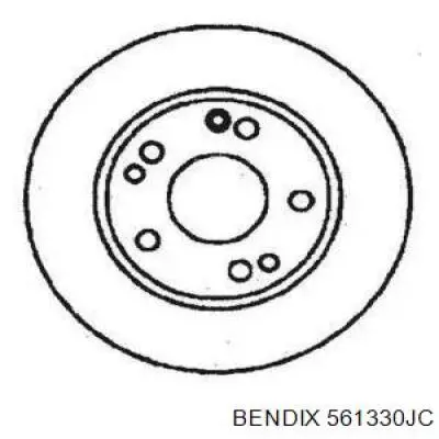 561330JC Jurid/Bendix диск тормозной передний