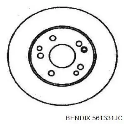 561331JC Jurid/Bendix диск тормозной передний
